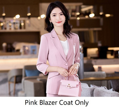 Fél ujjú tavaszi nyár hivatalos női öltönyök OL Stílusok Professzionális irodai munkaruha Balzers Nadrág szett nadrágkosztüm