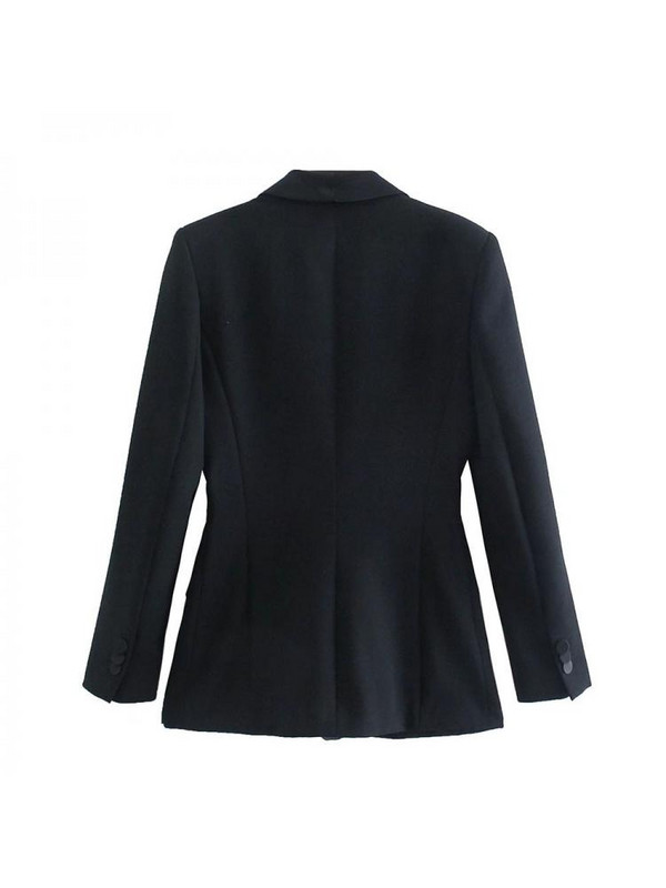 GetSpring női blézer nadrág öltöny szett egygombos fekete női öltöny kabát magas derekú hosszú nadrág kétrészes készletek blézer öltöny 2022