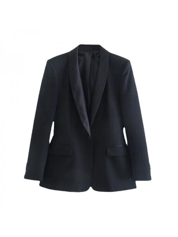 GetSpring női blézer nadrág öltöny szett egygombos fekete női öltöny kabát magas derekú hosszú nadrág kétrészes készletek blézer öltöny 2022