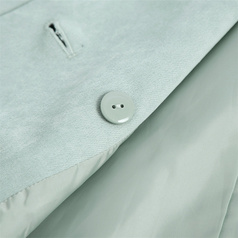 KEYANKETIAN ZA női kabát 2022 tavaszi új divat puha laza alkalmi blézer retro hosszú ujjú zsebes női kabát elegáns