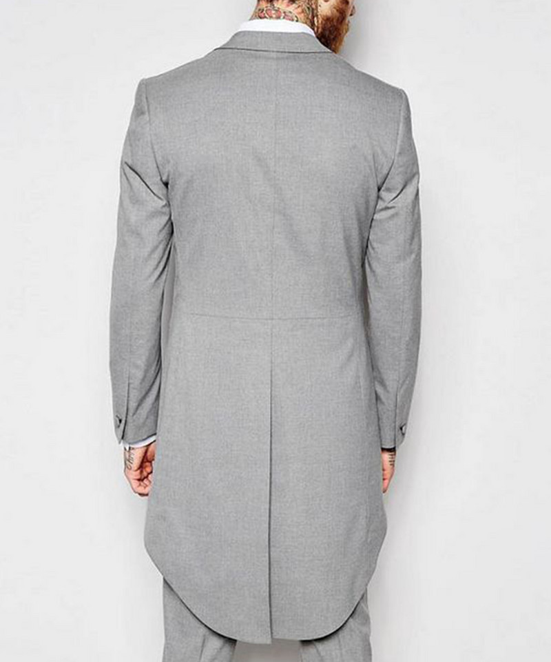 Férfi öltönyök három részes, vékony szabású szürke/kék/fekete öltöny üzleti vőlegény dzseki szmoking esküvői bál estére (blézer+mellény+nadrág)