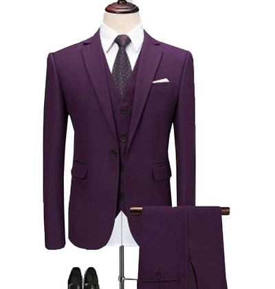 2020-as új, babakék férfi öltöny, 3 részes, bevágásos hajtóka, klasszikus szmoking vőfély esküvőre (blézer+mellény+nadrág)