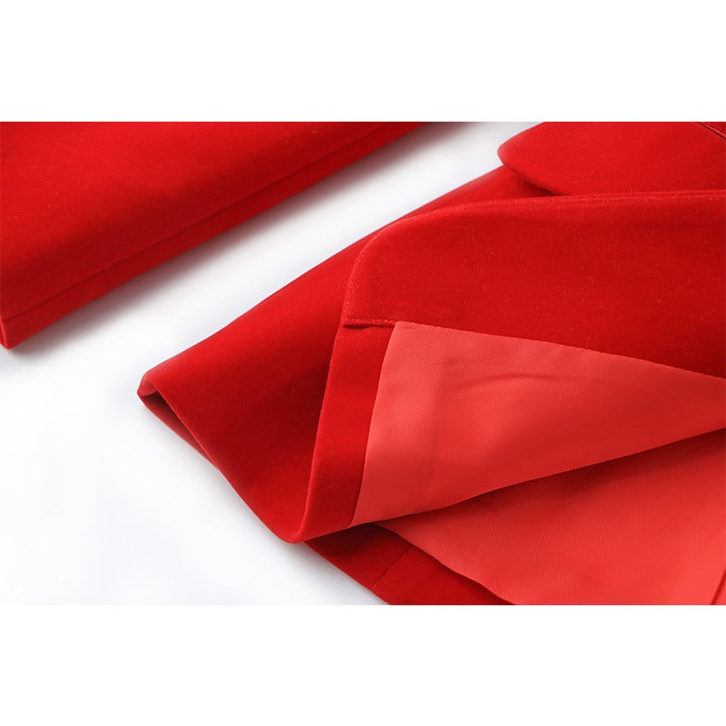 2022 tavaszi felső kategóriás divatos temperamentum vékony, egysoros kordbársony anyagú női öltöny blézerek