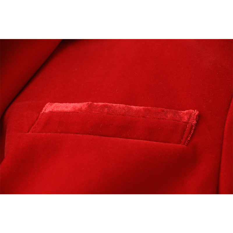 2022 tavaszi felső kategóriás divatos temperamentum vékony, egysoros kordbársony anyagú női öltöny blézerek