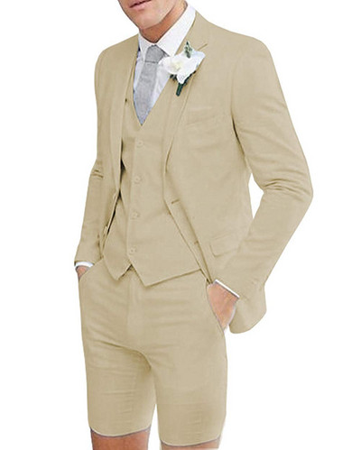 2020-as új férfi alkalmi öltönyök, 3 részes, bevágásos hajtókás báli szmokingok, legjobb férfi rövidnadrág öltöny esküvői ünnepekre