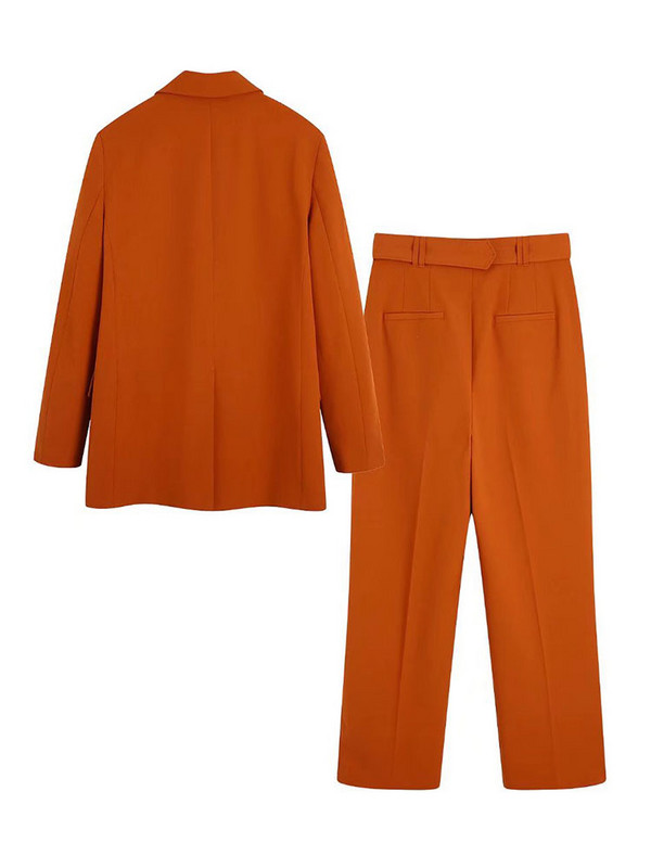 DYLQFS Minimalista női blézer 2022 tavaszi nyár új divat alkalmi irodai parti öltöny Női karamell egysoros blézer