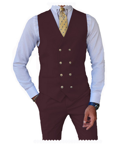 2 db Férfi öltöny Mellény Nadrág Üzleti Ünnepi öltöny ünnepi alkalmakra Grossmen esküvőre (mellény + nadrág)