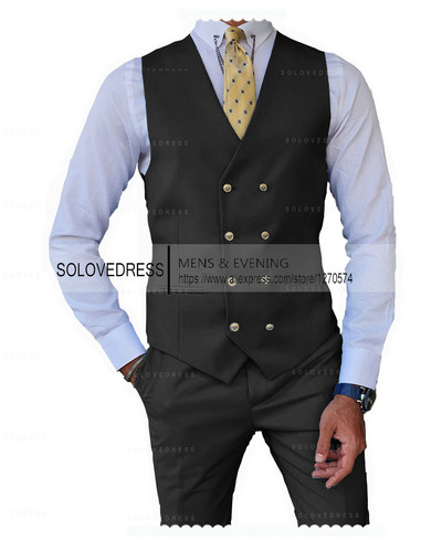 2 db Férfi öltöny Mellény Nadrág Üzleti Ünnepi öltöny ünnepi alkalmakra Grossmen esküvőre (mellény + nadrág)