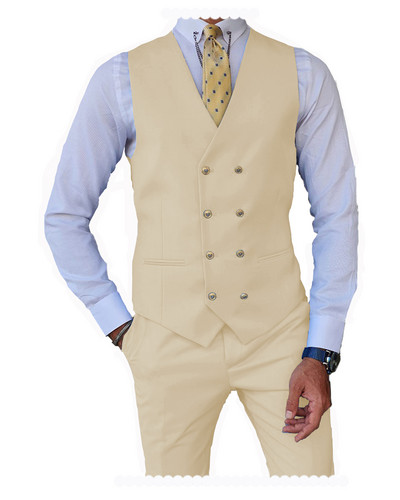 2 db Férfi öltöny Mellény Nadrág Üzleti Ünnepi öltöny ünnepi alkalmakra Grossmen esküvőre (mellény + nadrág)