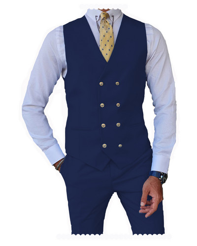 2 db Férfi öltöny Mellény Nadrág Üzleti Ünnepi öltöny ünnepi alkalmakra Grossmen esküvőre (mellény + nadrág)