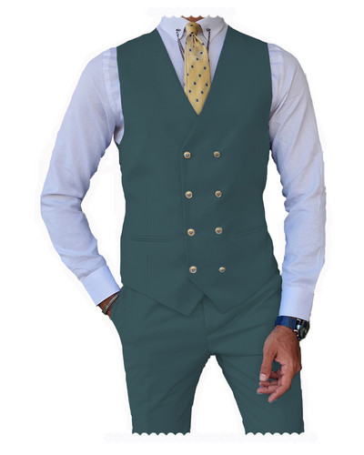 2 db Férfi öltöny Mellény Nadrág Üzleti Ünnepi öltöny ünnepi alkalmakra Grossmen esküvőre (mellény + nadrág)