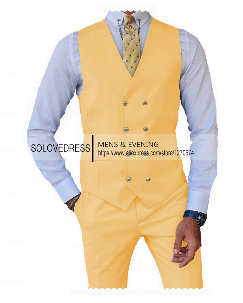 2 db Férfi öltöny Mellény Nadrág Üzleti Ünnepi öltöny ünnepi alkalmakra Grossmen esküvőre (mellény + nadrág)