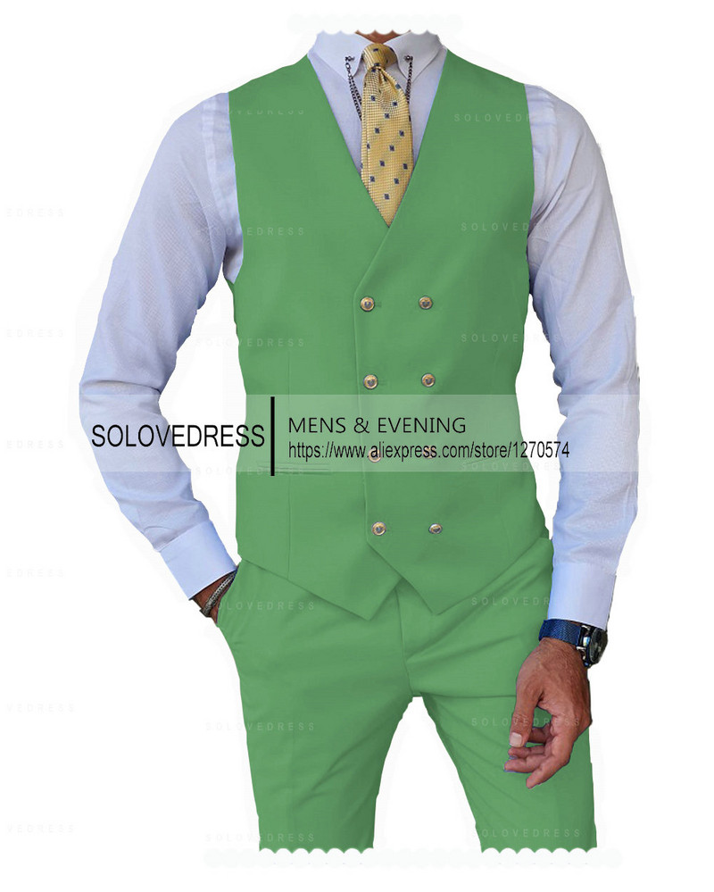 2 db Férfi öltöny Mellény Nadrág Üzleti Ünnepi öltöny ünnepi alkalmakra Grossmen esküvőre (mellény + nadrág)