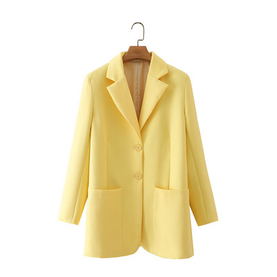 2022-es új női kétrészes öltöny, divatos, egyszínű blézer és nadrágkosztüm