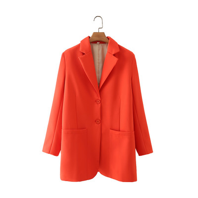 2022-es új női kétrészes öltöny, divatos, egyszínű blézer és nadrágkosztüm