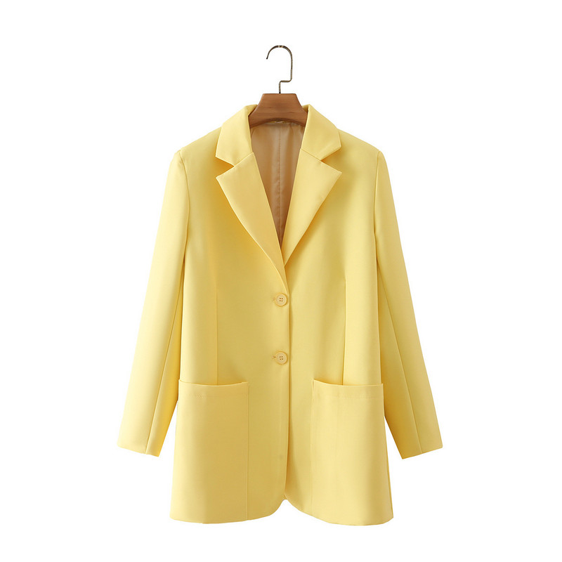 2022-es új női kétrészes öltöny, divatos, egyszínű blézer és nadrágkosztüm