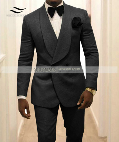 2 részes férfi öltöny Levendula alkalmi virágos blézer bál lila szmoking tweed kendő hajtóka vacsoraparti fehér kabát Esküvői vőlegények