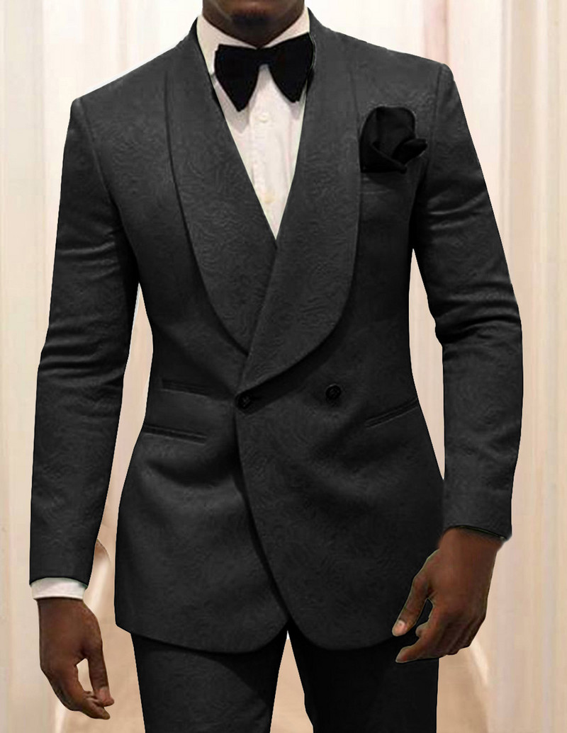 2 részes férfi öltöny Levendula alkalmi virágos blézer bál lila szmoking tweed kendő hajtóka vacsoraparti fehér kabát Esküvői vőlegények