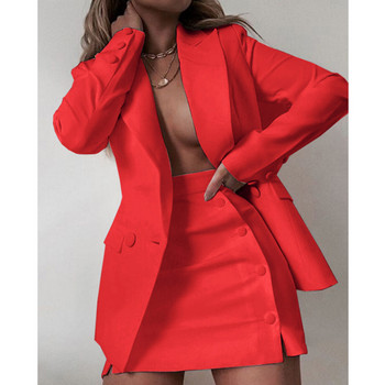 Streetwear Candy Color Basic Blazer Suit Jacket + σορτς Slim Fit Blazer 2022 New Fashion 2 Piece Women