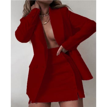 Streetwear Candy Color Basic Blazer Suit Jacket + σορτς Slim Fit Blazer 2022 New Fashion 2 Piece Women