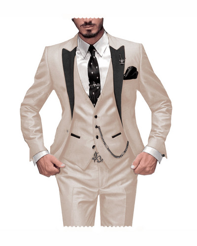 Slim Fit férfi öltöny, 3 részes bordó szmoking, szelíd férfi esküvői öltöny, hajtóka Vőlegény szmoking Terno (kabát+nadrág+mellény)