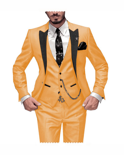 Slim Fit férfi öltöny, 3 részes bordó szmoking, szelíd férfi esküvői öltöny, hajtóka Vőlegény szmoking Terno (kabát+nadrág+mellény)