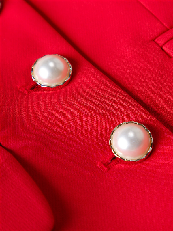 Női blézer és védőnadrág szett kétrészes OL egysoros kabát formális öltöny rugalmas derék nadrág tavaszi ősz