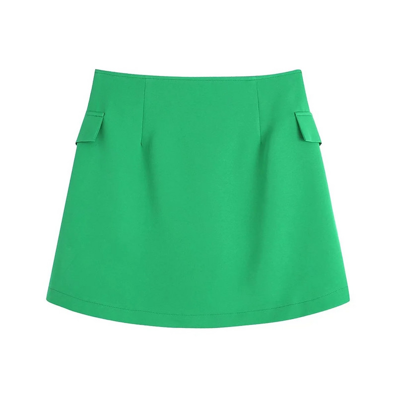 2022 ősz új női ruházat női 2 részes szett, temperamentum ingázó gombos díszítésű rövid öltöny dzseki A vonalú szoknya öltöny