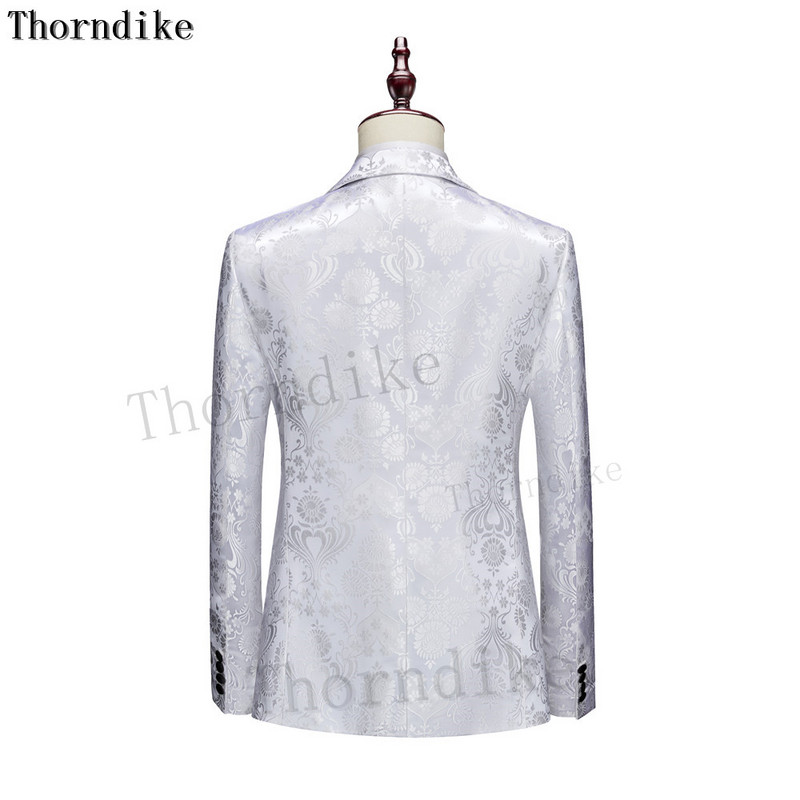 Thorndike 2022 Handsome Férfi öltönyök Esküvői öltönyök Férfiak Csúcsos hajtóka 3 db Slim Fit Férfi Party Szmoking Vőlegény viselete Vőlegény