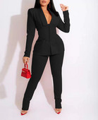 Toamna 2022, pantaloni noi pentru femei, set 2 piese, costum de uniformă profesională ocazională (inclusiv curea)