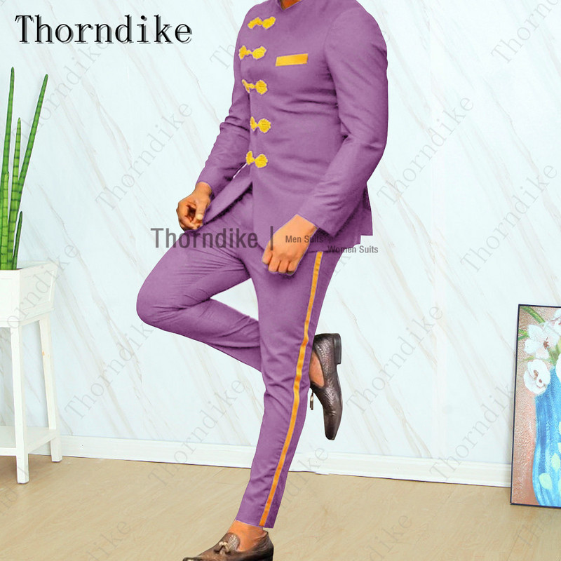 Thorndike olasz dizájn sötétvörös kabát nadrágok férfi öltönyök esküvői vőlegénynek szmoking férfiaknak karcsú blézer jelmez Homme Mariage