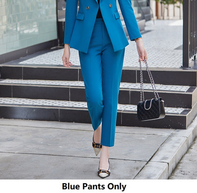 Kiváló minőségű szövet formális női üzleti munkaruházat öltönyök őszi egyenruha minták nadrágkosztümök professzionális OL stílusok női blézerek