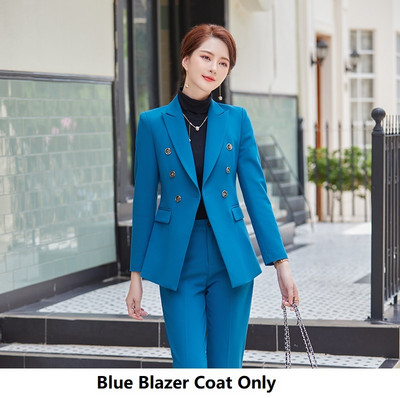 Kiváló minőségű szövet formális női üzleti munkaruházat öltönyök őszi egyenruha minták nadrágkosztümök professzionális OL stílusok női blézerek