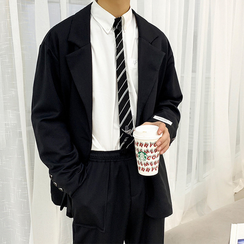 2 részes szett Férfi blézer öltöny Férfi Fekete Szürke Esküvői Jelmezek Klasszikus Öltönyek Kabátok Ruhák 2023 tavaszi elegáns ruha