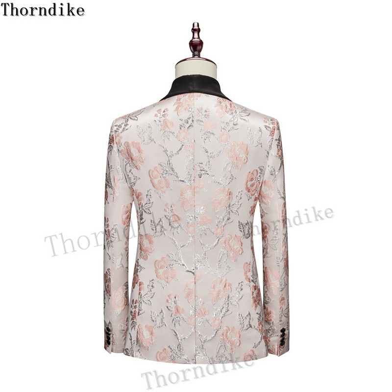 Klasszikus Thorndike dizájn fekete hajtókás jelmezekkel Homme party esküvői öltönyök férfiaknak Terno Masculino Slim Fit vőlegény szmokingok