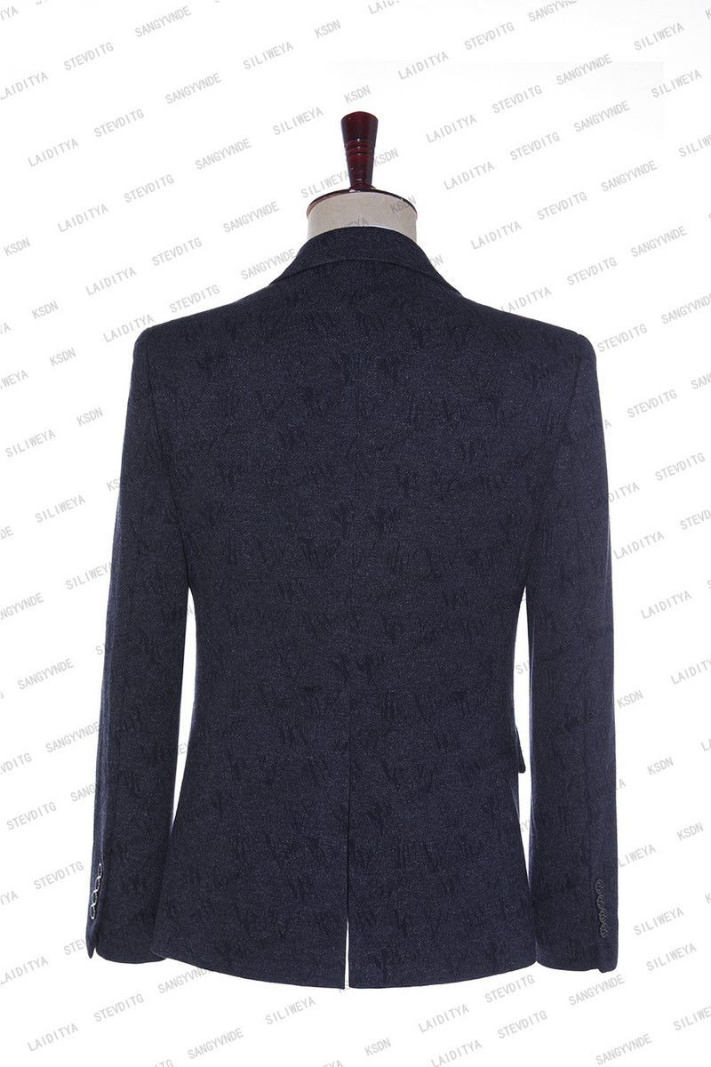 Costum cu flori pentru bărbați, ocazional, de afaceri, îmbrăcăminte formală, pentru bărbați, petrecere, bal de absolvire, smoking subțire, rochie de mireasă (jachetă + vestă + pantaloni)