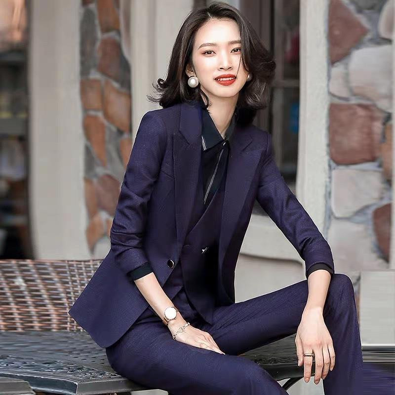 IZICFLY őszi téli irodai munkaruha Női ruházat Blézer nadrág Üzleti interjú Értékesítés Elegáns nadrágkosztüm ruhák