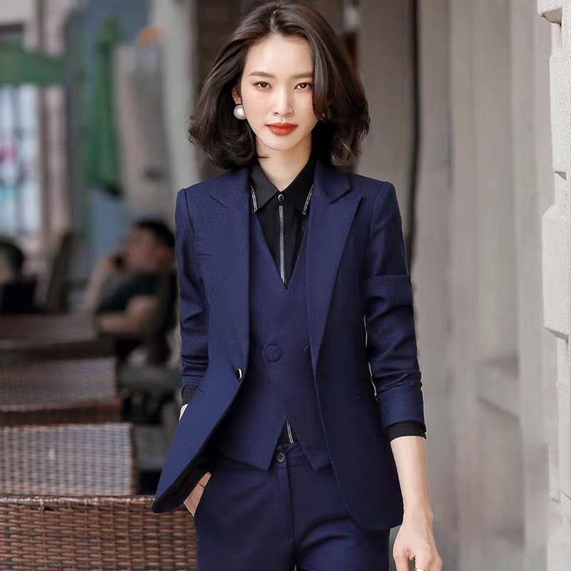 IZICFLY őszi téli irodai munkaruha Női ruházat Blézer nadrág Üzleti interjú Értékesítés Elegáns nadrágkosztüm ruhák