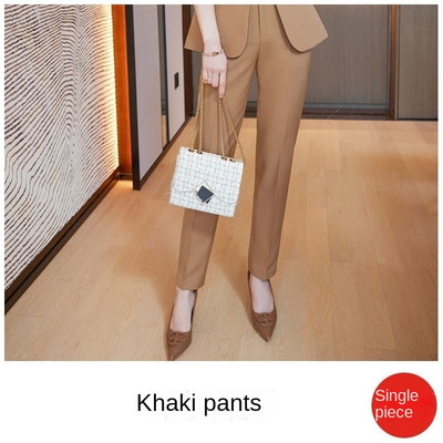 Elegáns női egysoros, hosszú ujjú irodai női tömör blézerek professzionális üzleti ruhák nadrágok tavaszi ősz új