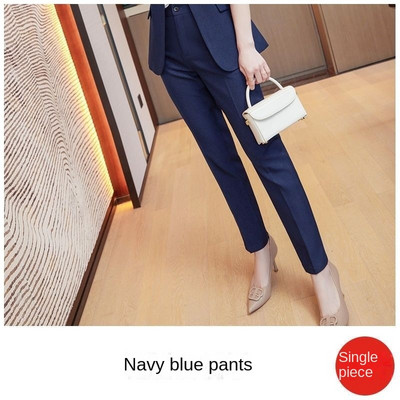 Elegáns női egysoros, hosszú ujjú irodai női tömör blézerek professzionális üzleti ruhák nadrágok tavaszi ősz új