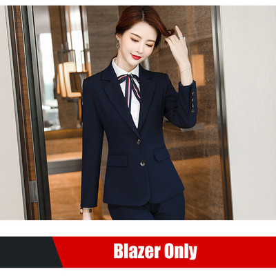 Női fekete blézer női üzleti öltönyök 3 részes mellény nadrág és kabát készletek munkaruha irodai egyenruha