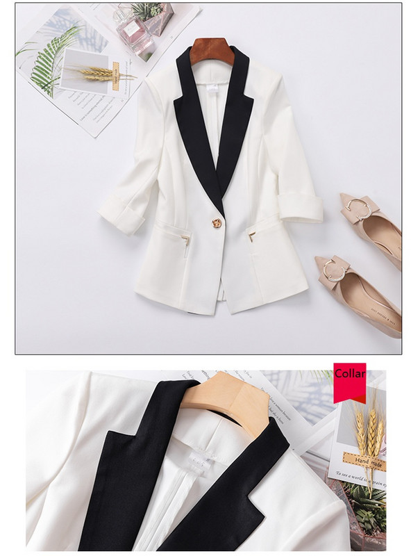 Új 2021 tavaszi nyár női szoknya öltönyök rózsaszín blézer és dzseki szettek női üzleti munkaruha fél ujjú egyenruha