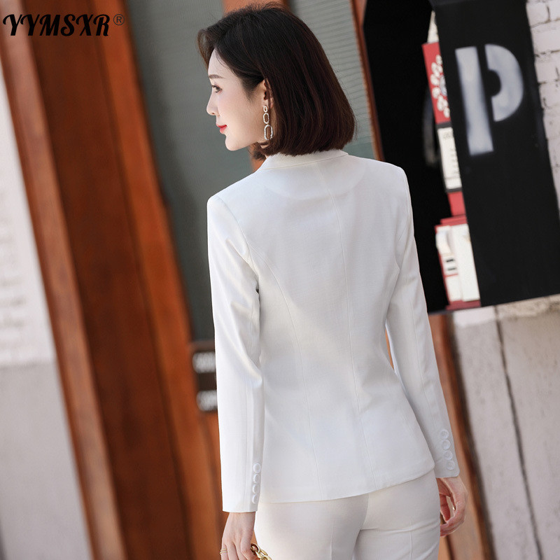 Női öltöny őszi és téli professzionális elegáns nadrágkosztümök Kétrészes, kiváló minőségű, mindenhez illő üzleti öltöny