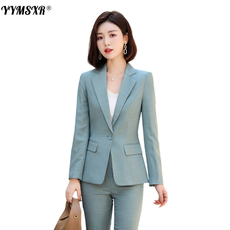 Női öltöny őszi és téli professzionális elegáns nadrágkosztümök Kétrészes, kiváló minőségű, mindenhez illő üzleti öltöny