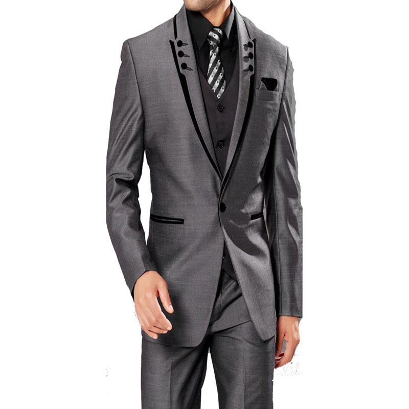 Legújabb kabát nadrág minták 2022 férfi öltönyök esküvői vőlegény ezüst fényes anyag 3 részes esküvői öltöny férfiaknak szmoking