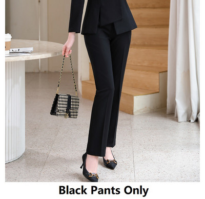 Oversize 5XL női irodai elegáns kék formális üzleti női munkaruha Blézer öltöny professzionális karrier interjú irodai szett