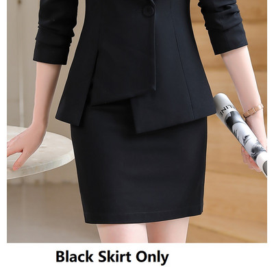 Oversize 5XL női irodai elegáns kék formális üzleti női munkaruha Blézer öltöny professzionális karrier interjú irodai szett