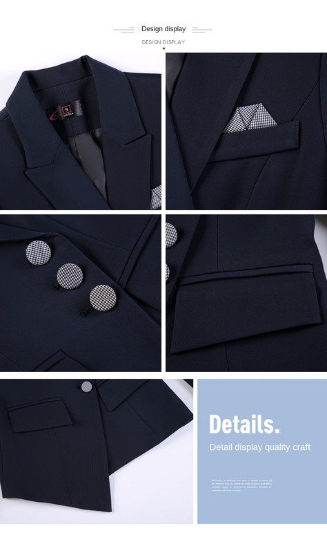 Kiváló minőségű női professzionális nadrágkosztüm Kétrészes őszi és téli 2022 temperamentum irodai munkaruházat blézer alkalmi nadrág