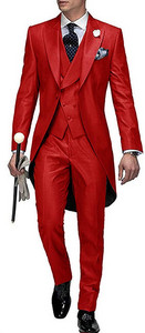 Testreszabott, hosszú férfi öltönyök, karcsú, 3 darabos üzleti szmokingok Terno Masculino vőlegény esküvői bál estélyi blézer dzseki+mellény+nadrág