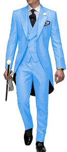 Testreszabott, hosszú férfi öltönyök, karcsú, 3 darabos üzleti szmokingok Terno Masculino vőlegény esküvői bál estélyi blézer dzseki+mellény+nadrág